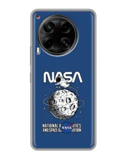 Чехол для TECNO Camon 30 (CL6) с картинкой «NASA — лунная миссия» Чехол для TECNO Camon 30 (CL6) с картинкой «NASA — лунная миссия»