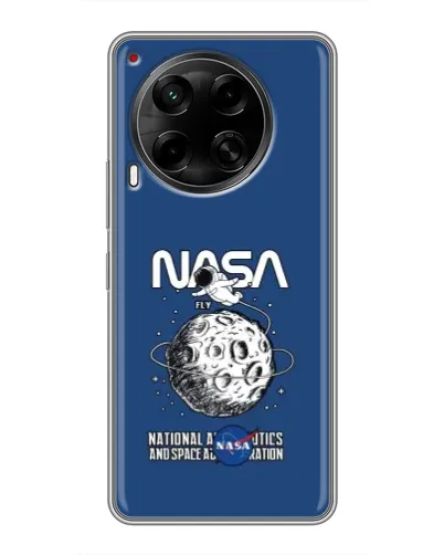 Чехол для TECNO Camon 30 (CL6) с картинкой «NASA — лунная миссия» Чехол для TECNO Camon 30 (CL6) с картинкой «NASA — лунная миссия»