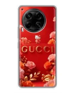 Чехол для TECNO Camon 30 (CL6) с картинкой «Gucci — золотой сад»