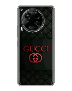 Чехол для TECNO Camon 30 (CL6) с картинкой «Gucci — стеганый черный»