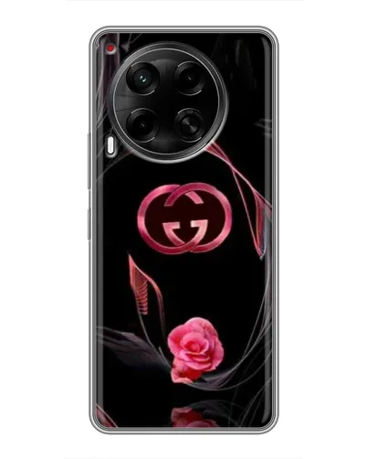 Чехол для TECNO Camon 30 (CL6) с картинкой «Gucci — неоновая роза»