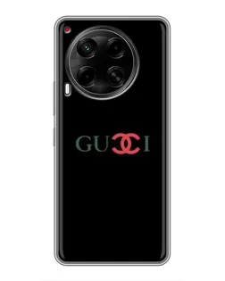 Чехол для TECNO Camon 30 (CL6) с картинкой «Gucci — красный градиент»