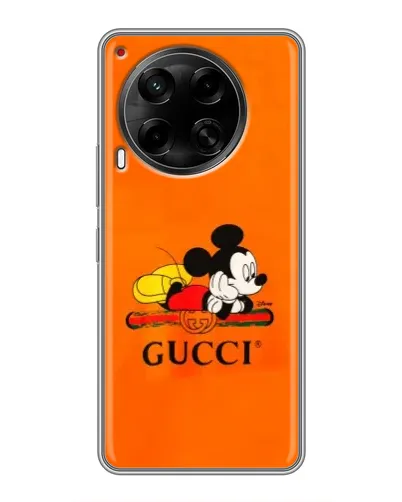 Чехол для TECNO Camon 30 (CL6) с картинкой «Микки Маус Gucci — оранж» Чехол для TECNO Camon 30 (CL6) с картинкой «Микки Маус Gucci — оранж»