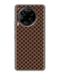 Чехол для TECNO Camon 30 (CL6) с картинкой «Gucci — шоколадная сетка»