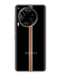 Чехол для TECNO Camon 30 (CL6) с картинкой «Gucci — строгая линия»