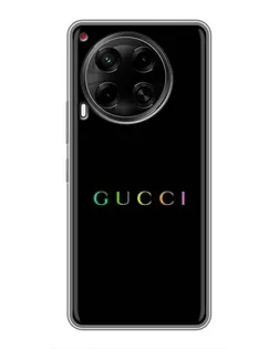 Чехол для TECNO Camon 30 (CL6) с картинкой «Gucci — неоновый минимализм»