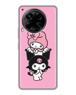 Чехол для TECNO Camon 30 (CL6) с картинкой «My Melody и Kuromi» Чехол для TECNO Camon 30 (CL6) с картинкой «My Melody и Kuromi»
