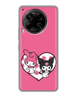 Чехол для TECNO Camon 30 (CL6) с картинкой «Kuromi и My Melody» Чехол для TECNO Camon 30 (CL6) с картинкой «Kuromi и My Melody»
