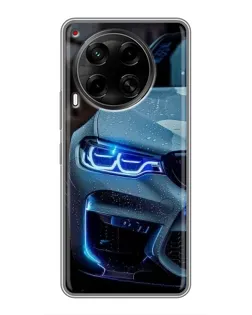 Чехол для TECNO Camon 30 (CL6) с картинкой «Взгляд BMW с синими фарами» Чехол для TECNO Camon 30 (CL6) с картинкой «Взгляд BMW с синими фарами»