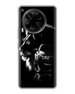 Чехол для TECNO Camon 30 (CL6) с картинкой «BMW и лев» Чехол для TECNO Camon 30 (CL6) с картинкой «BMW и лев»