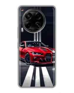 Чехол для TECNO Camon 30 (CL6) с картинкой «Красная BMW на дороге» Чехол для TECNO Camon 30 (CL6) с картинкой «Красная BMW на дороге»