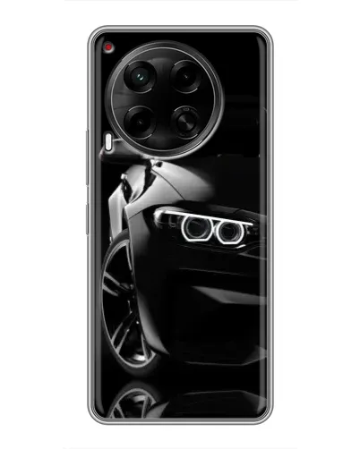 Чехол для TECNO Camon 30 (CL6) с картинкой «Черная BMW — профиль» Чехол для TECNO Camon 30 (CL6) с картинкой «Черная BMW — профиль»