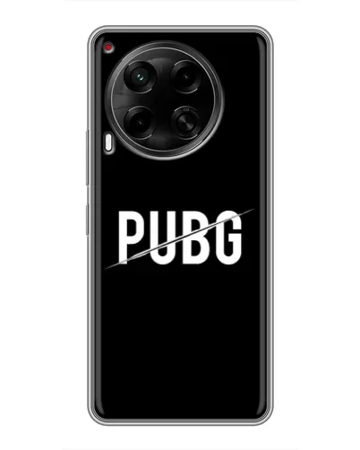 Чехол для TECNO Camon 30 (CL6) с картинкой «PUBG — белый логотип» Чехол для TECNO Camon 30 (CL6) с картинкой «PUBG — белый логотип»