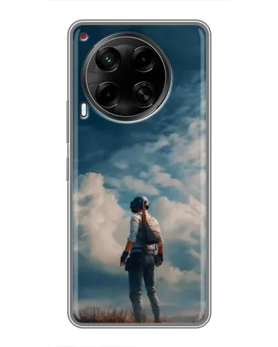 Чехол для TECNO Camon 30 (CL6) с картинкой «Герой PUBG на скале» Чехол для TECNO Camon 30 (CL6) с картинкой «Герой PUBG на скале»