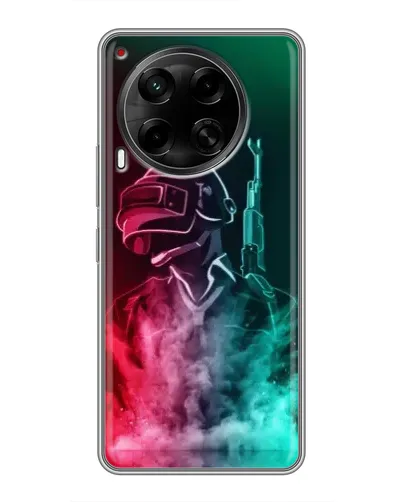 Чехол для TECNO Camon 30 (CL6) с картинкой «PUBG — огненный воин» Чехол для TECNO Camon 30 (CL6) с картинкой «PUBG — огненный воин»
