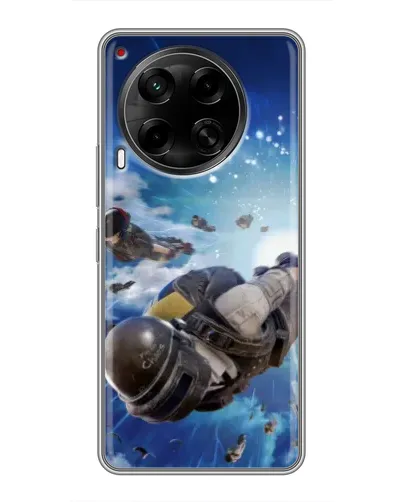 Чехол для TECNO Camon 30 (CL6) с картинкой «Десант PUBG — прыжок» Чехол для TECNO Camon 30 (CL6) с картинкой «Десант PUBG — прыжок»