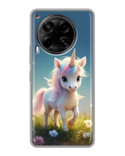 Чохол для TECNO Camon 30 (CL6) з картинкою «Єдиноріг на галявині»