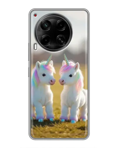 Чохол для TECNO Camon 30 (CL6) з картинкою «Пара єдинорогів»