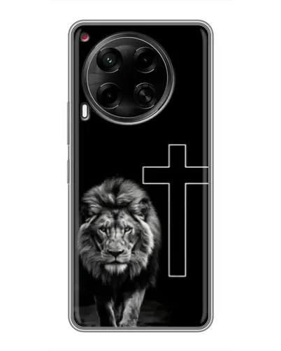 Чехол для TECNO Camon 30 (CL6) с картинкой «Лев и Крест» Чехол для TECNO Camon 30 (CL6) с картинкой «Лев и Крест»