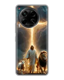 Чехол для TECNO Camon 30 (CL6) с картинкой «Лев Иуды и Свет»