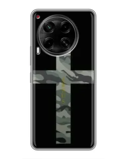 Чехол для TECNO Camon 30 (CL6) с картинкой «Милитари Крест»