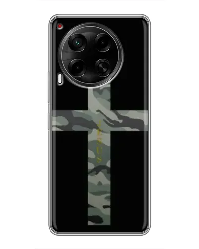 Чехол для TECNO Camon 30 (CL6) с картинкой «Милитари Крест» Чехол для TECNO Camon 30 (CL6) с картинкой «Милитари Крест»