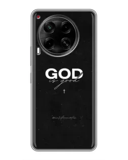 Чехол для TECNO Camon 30 (CL6) с картинкой «GOD — Бог над всем»
