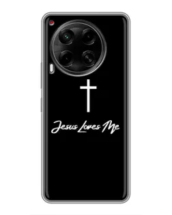 Чехол для TECNO Camon 30 (CL6) с картинкой «Иисус любит тебя»