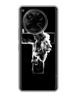 Чехол для TECNO Camon 30 (CL6) с картинкой «Сияющий крест Jesus»