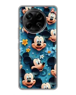 Чохол для TECNO Camon 30 (CL6) з картинкою «Паттерн Міккі та Мінні»