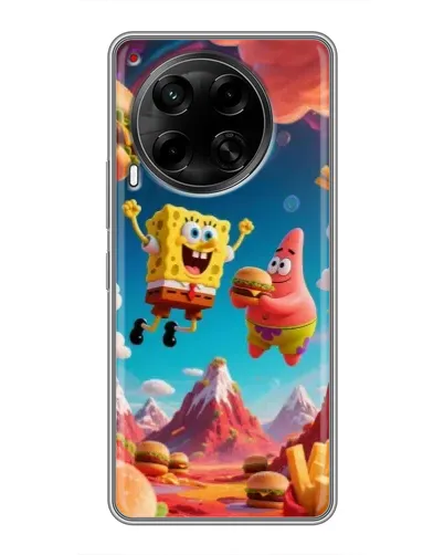 Чохол для TECNO Camon 30 (CL6) з картинкою «Космічний фастфуд»