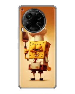 Чохол для TECNO Camon 30 (CL6) з картинкою «Губка Боб кухар»
