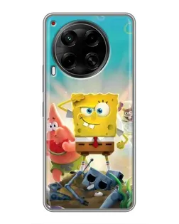 Чохол для TECNO Camon 30 (CL6) з картинкою «Спанч Боб переможець»