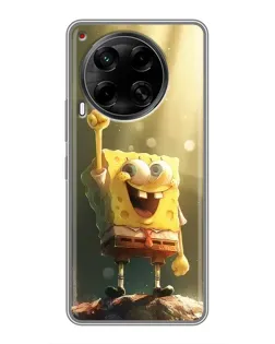 Чохол для TECNO Camon 30 (CL6) з картинкою «Сяючий Спанч Боб»