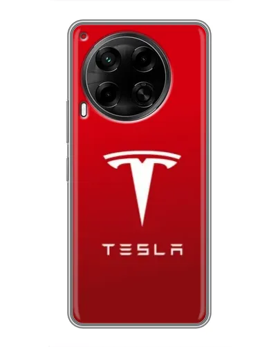 Чехол для TECNO Camon 30 (CL6) с картинкой «Tesla Red Classic»