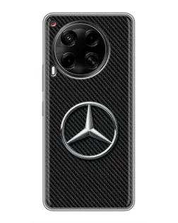 Чехол для TECNO Camon 30 (CL6) с картинкой «Карбоновый Mercedes стиль» Чехол для TECNO Camon 30 (CL6) с картинкой «Карбоновый Mercedes стиль»