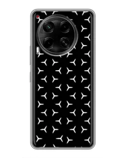 Чехол для TECNO Camon 30 (CL6) с картинкой «Mercedes паттерн звезд» Чехол для TECNO Camon 30 (CL6) с картинкой «Mercedes паттерн звезд»