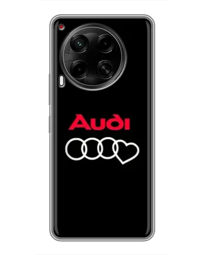 Чехол для TECNO Camon 30 (CL6) с картинкой «Логотип Audi Heart»