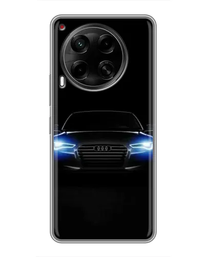 Чехол для TECNO Camon 30 (CL6) с картинкой «Audi в неоне»