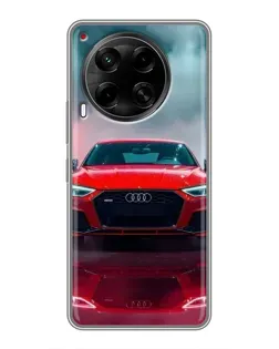 Чехол для TECNO Camon 30 (CL6) с картинкой «Audi RS — красный стиль»