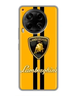 Чехол для TECNO Camon 30 (CL6) с картинкой «Lamborghini Stripe желтый» Чехол для TECNO Camon 30 (CL6) с картинкой «Lamborghini Stripe желтый»