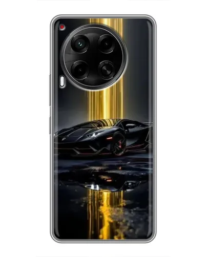 Чехол для TECNO Camon 30 (CL6) с картинкой «Ночной Lamborghini драйв»