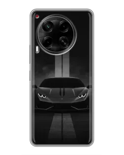 Чехол для TECNO Camon 30 (CL6) с картинкой «Lamborghini симметрия дорог»