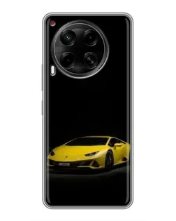 Чехол для TECNO Camon 30 (CL6) с картинкой «Lamborghini желтый акцент»
