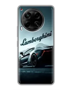 Чехол для TECNO Camon 30 (CL6) с картинкой «Классическая надпись Lamborghini»