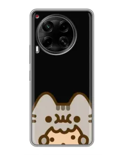Чохол для TECNO Camon 30 (CL6) з картинкою «Пушин на чорному»