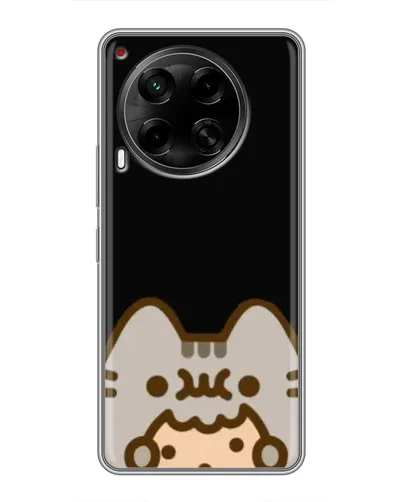 Чохол для TECNO Camon 30 (CL6) з картинкою «Пушин на чорному»
