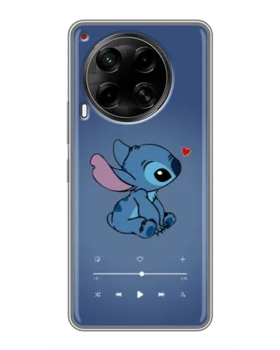 Чехол для TECNO Camon 30 (CL6) с картинкой «Музыкальный Stitch»