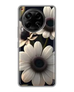 Чехол для TECNO Camon 30 (CL6) с картинкой «Белые маргаритки макро» Чехол для TECNO Camon 30 (CL6) с картинкой «Белые маргаритки макро»