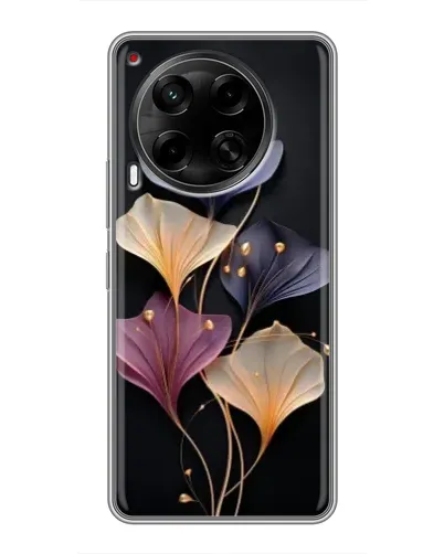 Чехол для TECNO Camon 30 (CL6) с картинкой «Лиловые цветы грации»